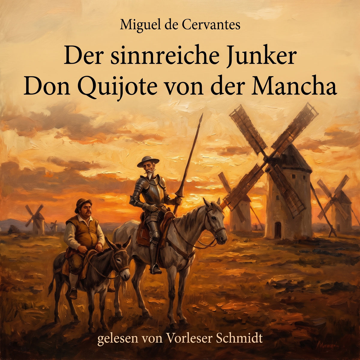 Der sinnreiche Junker Don Quijote von der Mancha – Hörbuch-Cover