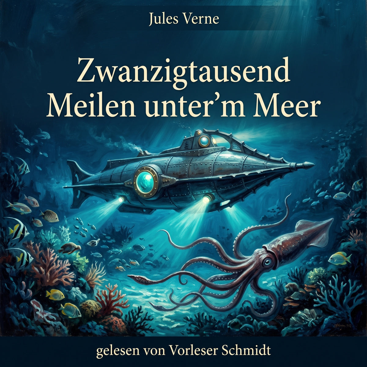 Zwanzigtausend Meilen unter'm Meer – Hörbuch-Cover
